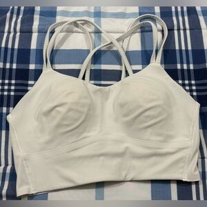 Lululemon Sports Bra Crop color is gray